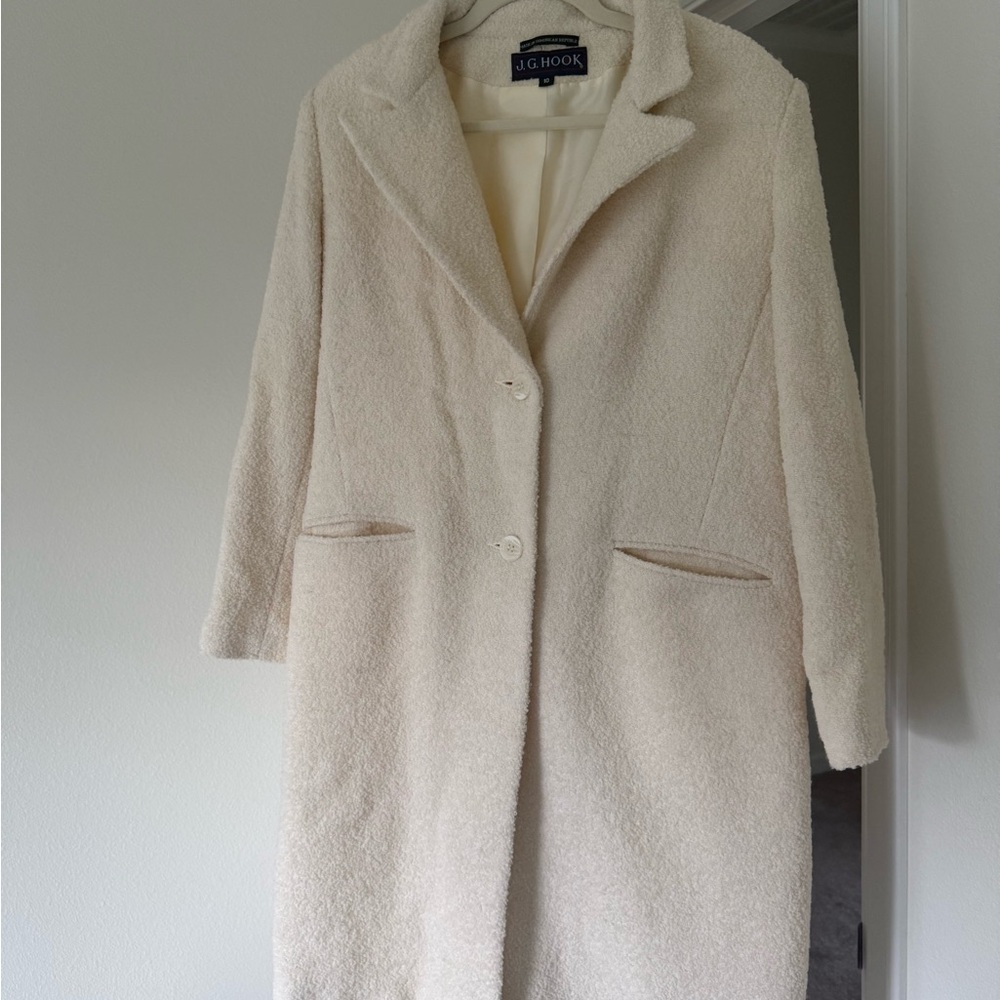 J.G. Hook Women's Cream Pea Coat